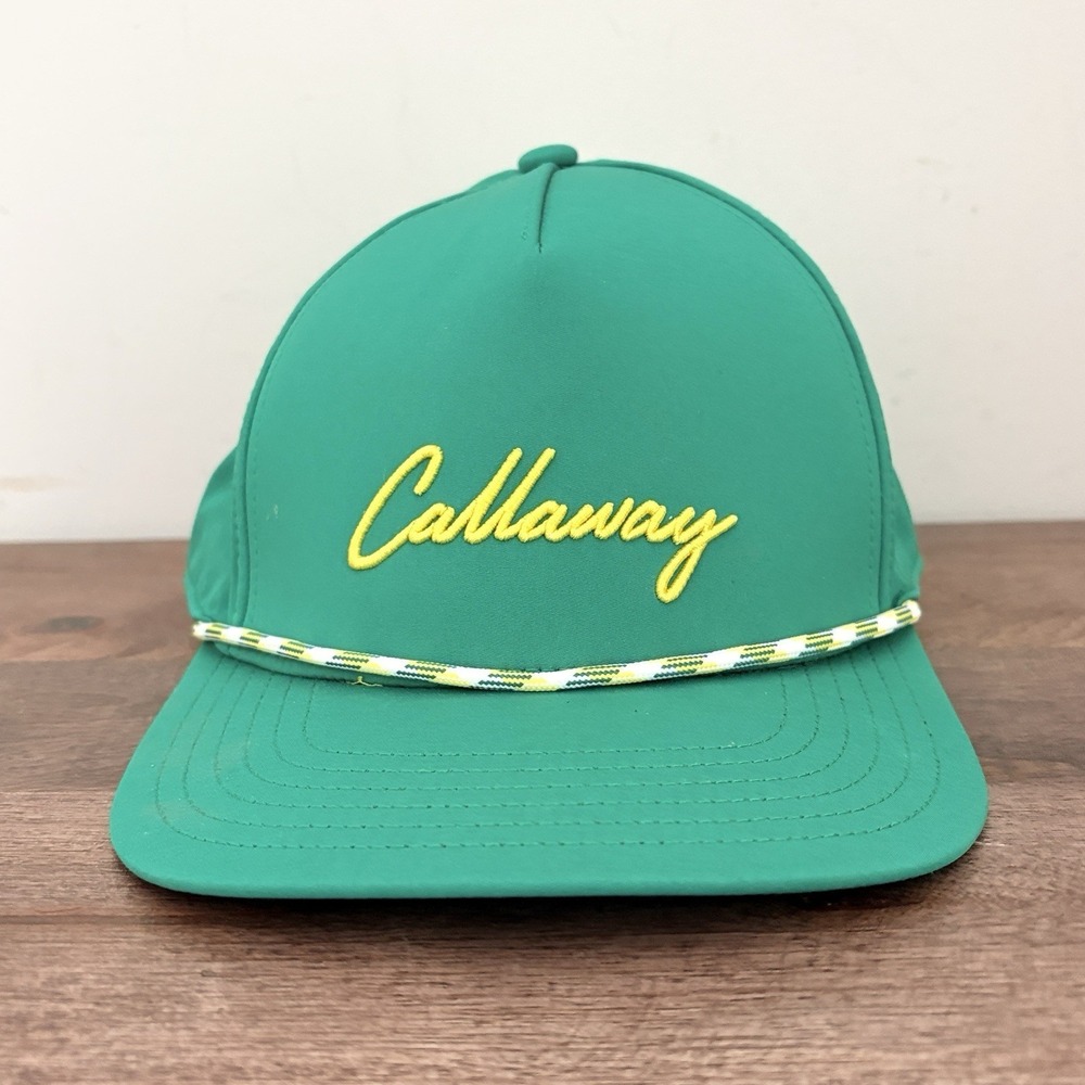 Callaway Men's Birdie Putt Rope Accent Baseball Hat Snap Back Green